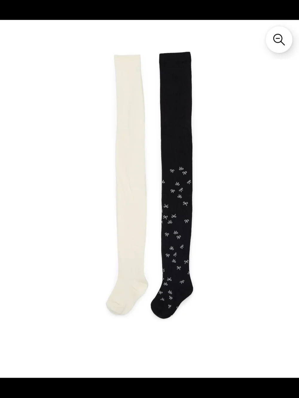 🌻 🎀 NWT Wonder Nation Girls Bow Tights 2-Pack - Size S (4-6) 🎀